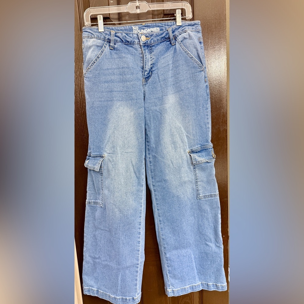 No Boundaries Light Blue Wide Leg Jeans